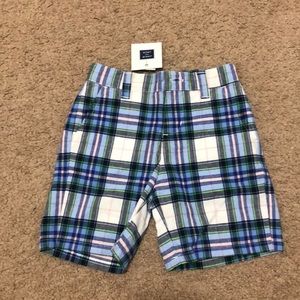 Janie and Jack boys plaid shorts